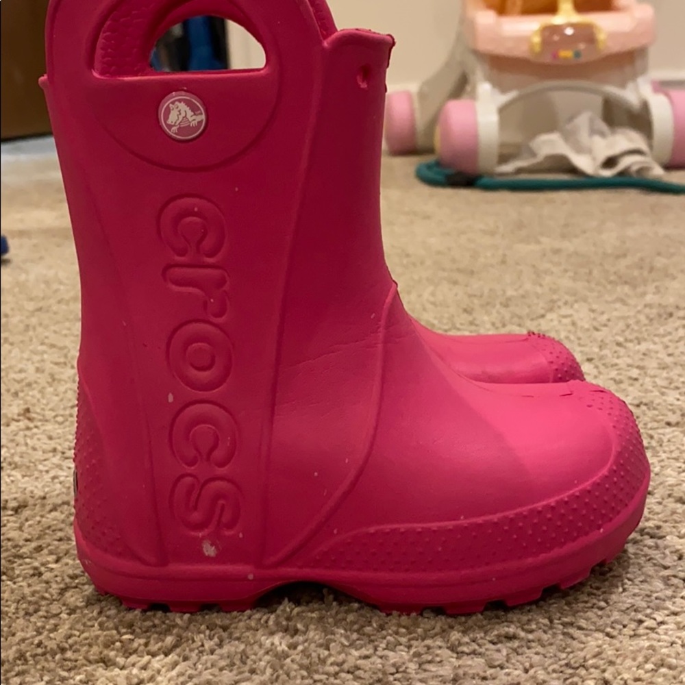 Toddler girl Crocs rain boots